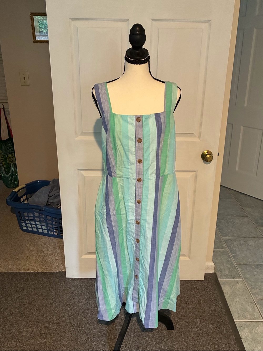 Talbots BeachcomberStripe Midi Dress